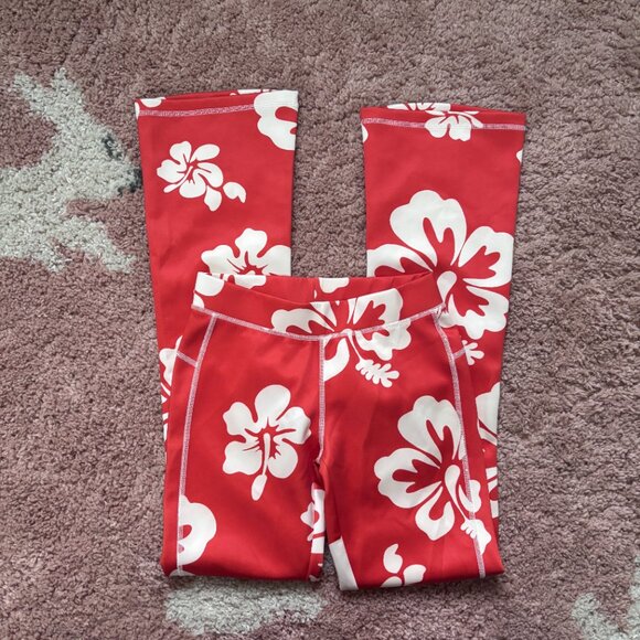 Urban Outfitters Womens XS Tropical High Waist Flare Pants Boho Festival Style - Picture 3 of 9